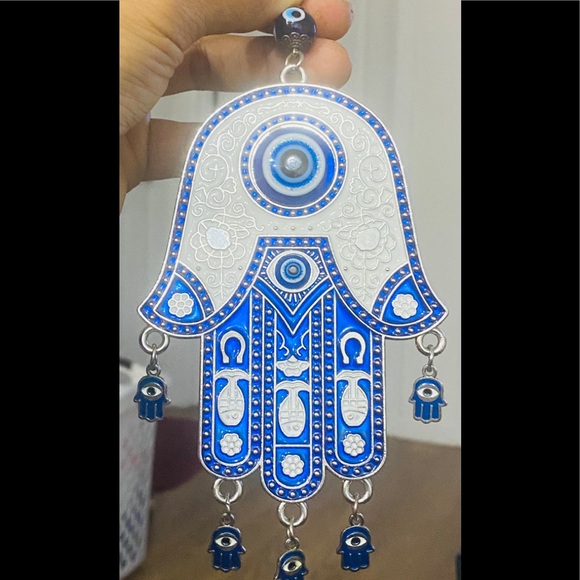 Hamsa evil eye hand wall decor - Picture 2 of 3